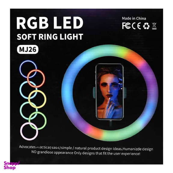 رینگ لایت پایه دار مدل MJ26 Soft Ring Light RGB LED