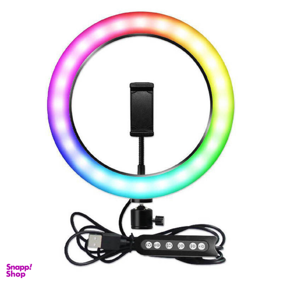 رینگ لایت پایه دار مدل MJ26 Soft Ring Light RGB LED