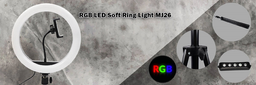 رینگ لایت پایه دار مدل MJ26 Soft Ring Light RGB LED
