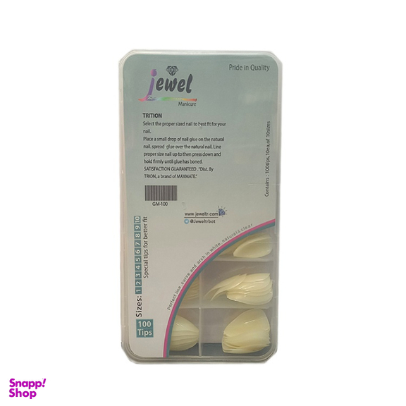 ناخن مصنوعی جول (Jewel) مدل STZ بسته 100 عددی