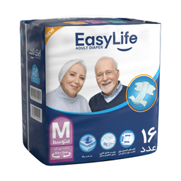 پوشینه بزرگسال چسبی ایزی لایف (Easy life) سایز متوسط بسته 16 عددی