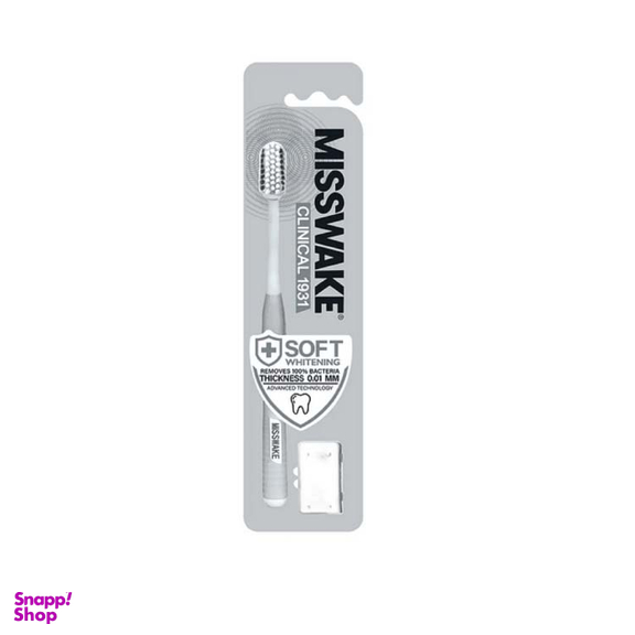 مسواک میسویک (Misswake) مدل Whitening با برس نرم همراه درپوش