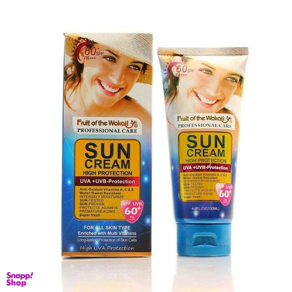 کرم ضد آفتاب ووکالی مدل SPF 60 حجم 130 میلی لیتر
