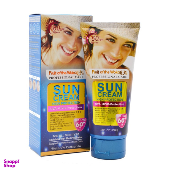 کرم ضد آفتاب ووکالی مدل SPF 60 حجم 130 میلی لیتر