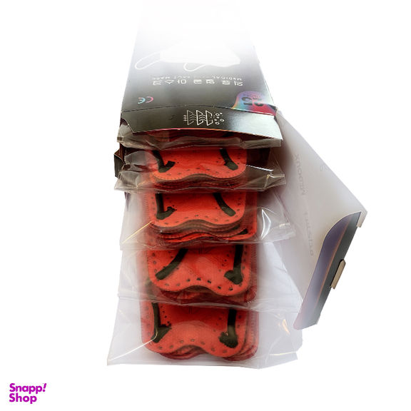 ماسک سه بعدی پلاس مداکس (Medoux) کد Red بسته 25 عددی