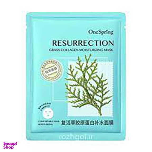 ماسک صورت وان اسپرینگ (One Spring) مدل گیاه رستاخیز حجم 25 میلی متر