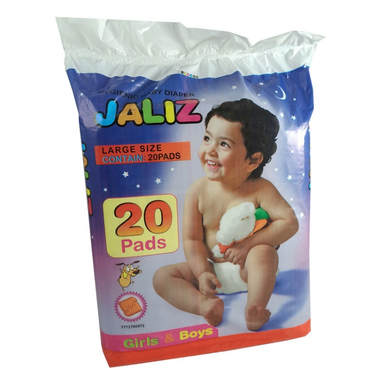 پوشک کودک جالیز (Jaliz) سایز Large بسته 20 عددی