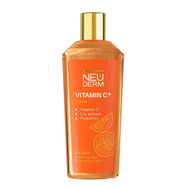 تونر پاک کننده آرایش صورت نیودرم (Neuderm) مدل ویتامین C حجم 200 میلی لیتر