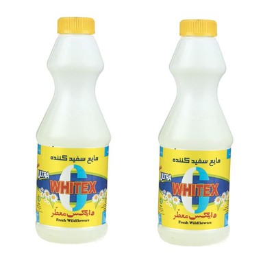 مایع سفید کننده معطر وایتکس مدل Fresh Wild Flowers حجم 750 میلی لیتر مجموعه ۲ عددی