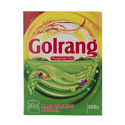 پودر دستی لباسشویی گلرنگ (Golrang) مدل Green وزن 500 گرم