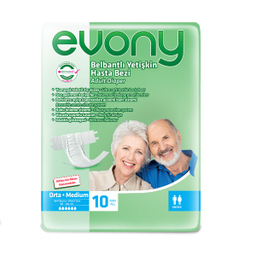 پوشینه چسبی بزرگسال چسبی اوونی (Evony) مدل 4 سایز متوسط بسته 4 عددی