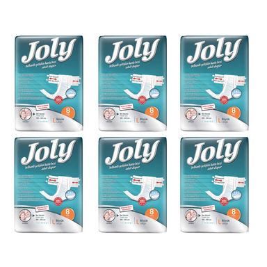 پوشینه چسبی بزرگسال جولی (Jolly) کد 01 سایز بزرگ مجموعه 6 عددی