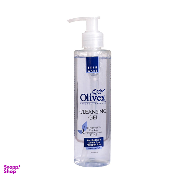 ژل شستشو صورت الیوکس (Olivex) مناسب پوست خشک و نرمال حجم 200 میلی لیتر
