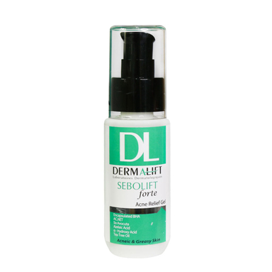 ژل درمالیفت (Dermalift) مدل Sebolift Forte مناسب پوست های چرب و جوشدار حجم 50 میلی لیتر