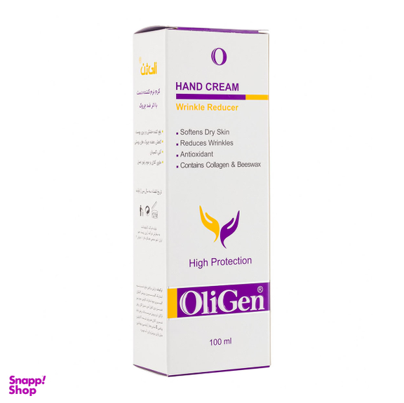 کرم نرم کننده دست با اثر ضد چروک الی ژن (Oligen) حجم 100 میلی لیتر