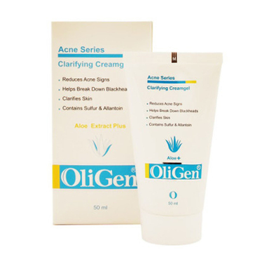 کرم ژل شفاف کننده الی ژن (Oligen) مدل آکنوپور حجم 50 میلی لیتر