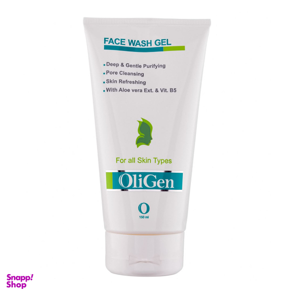 ژل شست و شوی صورت الی ژن (Oligen) مناسب انواع پوست حجم 150 میلی لیتر