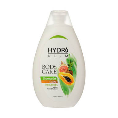 شامپو بدن کرمی هیدرودرم (Hydroderm) مدل Tropical Fruits حجم 500 میلی لیتر