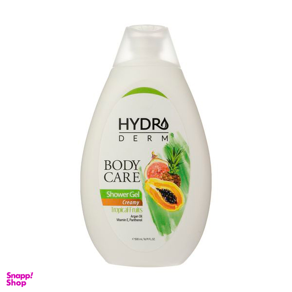 شامپو بدن کرمی هیدرودرم (Hydroderm) مدل Tropical Fruits حجم 500 میلی لیتر