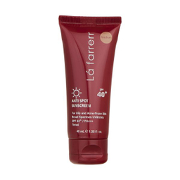 کرم ضدآفتاب و ضدلک رنگی لافارر مدل SPF40-Medium مناسب پوست های چرب و مستعد آکنه حجم 40 میلی لیتر