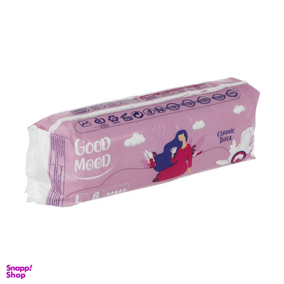 نوار بهداشتی گود مود (Good Mood) مدل Classic Thick بسته 8 عددی