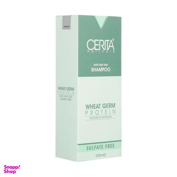 شامپو مو بدون سولفات سریتا مدل جوانه گندم مناسب برای انواع مو حجم 200 میلی لیتر