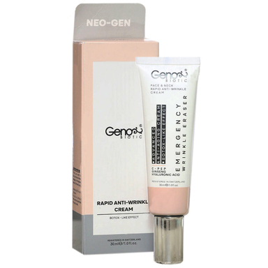 کرم ضد چروک صورت و گردن ژنوبایوتیک (Geno Biotic) مدل Emergency حجم 30 میلی لیتر