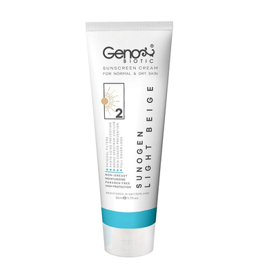 کرم ضد آفتاب ژنوبایوتیک با SPF50 شماره 2