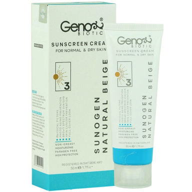 کرم ضد آفتاب رنگی ژنوبایوتیک (Geno Biotic) با SPF50 شماره 3