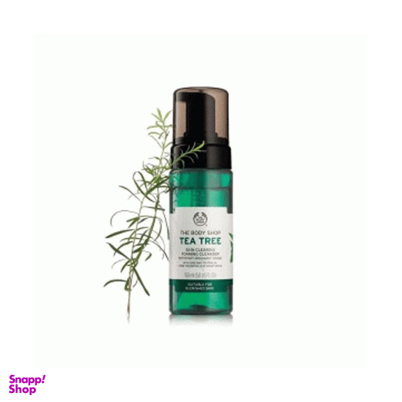 فوم شستشو صورت بادی شاپ (Body Shop) مدل Tea Tree حجم 150 میلی لیتر