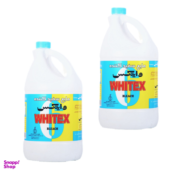 مایع سفید کننده وایتکس (Whitex) حجم 4000 میلی لیتر مجموعه 2 عددی