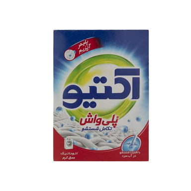 پودر ماشین لباسشویی اکتیو مدل Poly Wash وزن 500 گرم