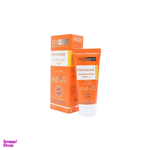کرم ضد آفتاب فیس دوکس سری Photosome با SPF50 مناسب پوست های چرب رنگ بژ روشن حجم 40 میلی‌‌ لیتر