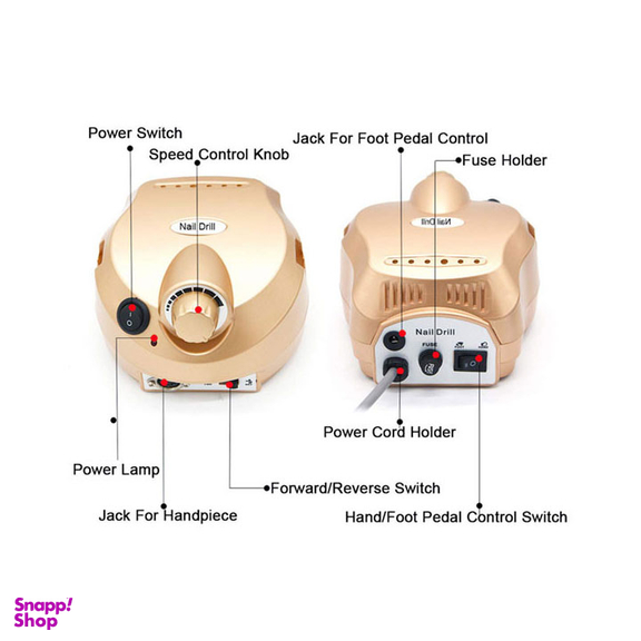 دستگاه مانیکور و پدیکور نیل دریل (Nail Drill) مدل NAIL DRIL 3500rpm