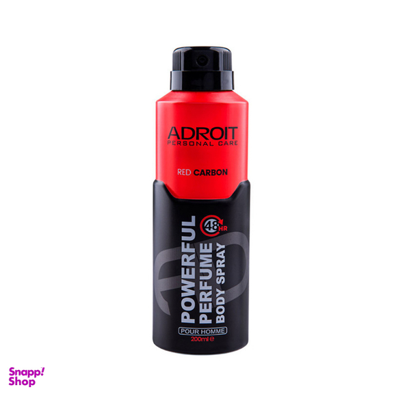 اسپری بدن مردانه ادرویت مدل Red Carbon حجم 200 میلی لیتر