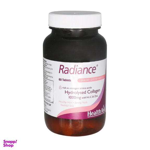 قرص Radiance هلث اید (Health Aid) مدل Hydrolysed Collagen بسته 60 عددی