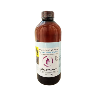 الکل اتیلیک طبی کیمیا الکل زنجان (Kimia Alcohol Zanjan) مدل 70 درصد اتانول حجم 1000 میلی لیتر