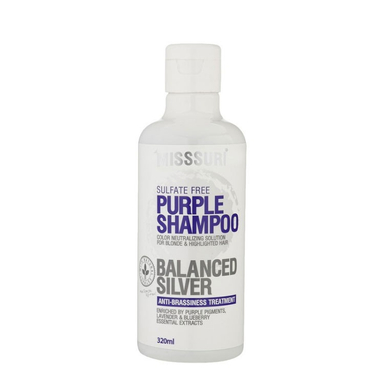 شامپو مو بدون سولفات میسوری (Misssuri) مدل Purple Shampoo حجم 320 میلی لیتر