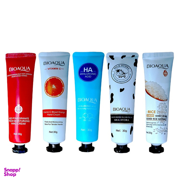 کرم مرطوب کننده بایوآکوا (BioAqua) مدل Mixed وزن 30 گرم مجموعه 5 عددی