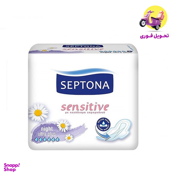 نوار بهداشتی سپتونا (Septona) مدل Night Sensitive بسته 8 عددی