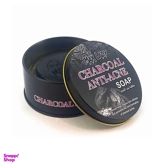 صابون شستشو مکس لیدی (Max Lady) مدل ذغال معدنی وزن 100 گرم