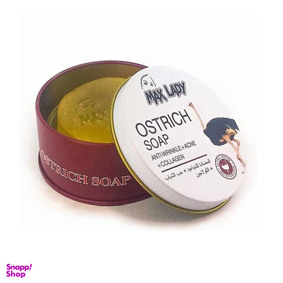 صابون شستشو مکس لیدی (Max Lady) مدل روغن شترمرغ وزن 100 گرم