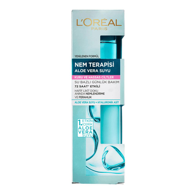 سرم آبرسان آلویه ورا لورآل (Loreal) حاوی هیالورونیک اسید برای پوست خشک و حساس مدل Nem Terapisi حجم 70 میلی لیتر