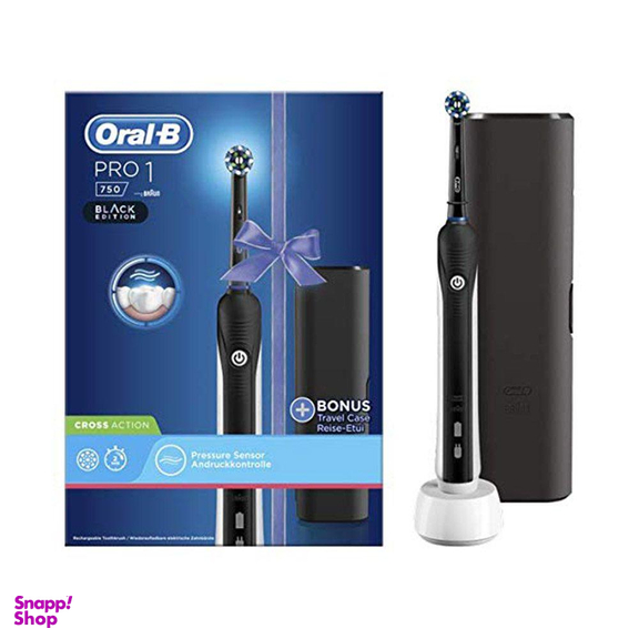 مسواک برقی اورال-بی (Oral-B) مدل Pro 1 – 750 Black Edition