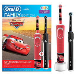 مسواک برقی اورال-بی مدل Family Edition kids Cars pro 700 بسته ۲ عددی