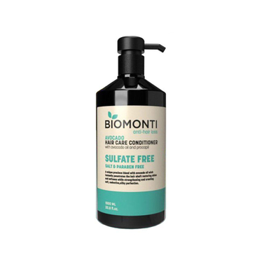 نرم کننده مو بدون سولفات ضد ریزش و کراتینه بیومونتی (Biomonti) Biomonti حاوی روغن آووکادو 1000 میلی لیتر
