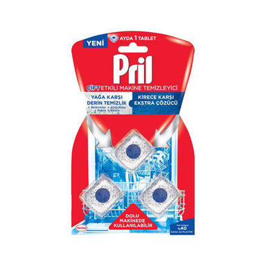 قرص جرم گیر ماشین ظرفشویی پریل (Pril) Pril مدل Cift Etkili بسته 3 عددی