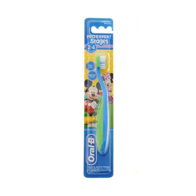 مسواک کودک اورال-بی (Oral-B) مدل Stages با برس خیلی نرم رنگ آبی