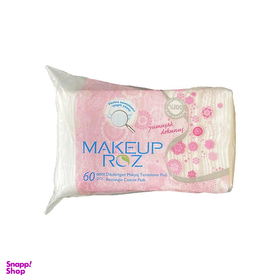 پد آرایش پاک کن میکاپ روز (Makeup Roz) بسته 60 عددی