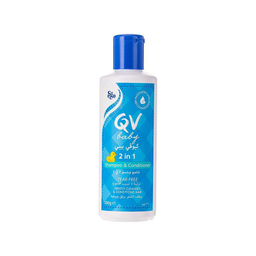 شامپو و نرم کننده مو کودک کیووی (Qv) QV حجم 200 میلی لیتر
